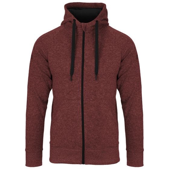 Camisola com Capuz com Fecho Integral Helikon Covert Tactical - Melange Red