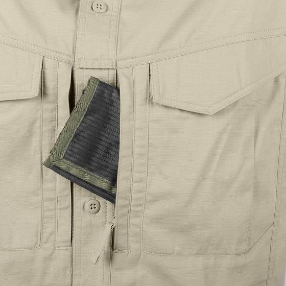 Camisa de Manga Curta Helikon Defender Mk2 - Caqui