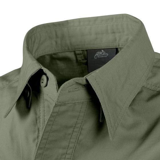 Camisa de Manga Curta Helikon Defender Mk2 - Verde Azeitona
