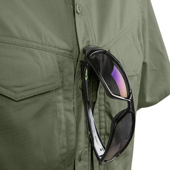 Camisa de Manga Curta Helikon Defender Mk2 - Verde Azeitona