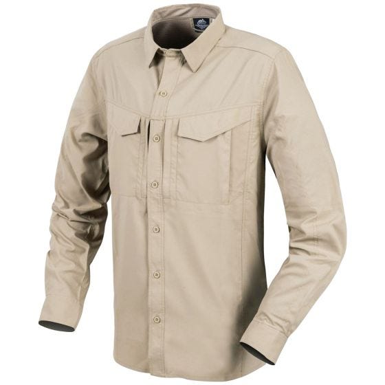 Camisa de Manga Comprida Helikon Defender Mk2 Tropical - Silver Mink