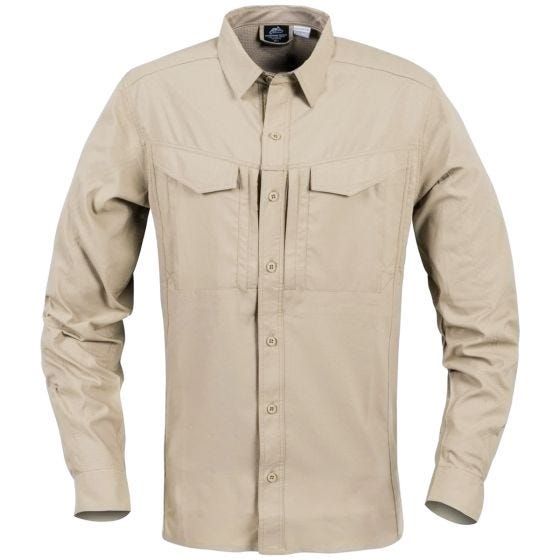 Camisa de Manga Comprida Helikon Defender Mk2 Tropical - Silver Mink