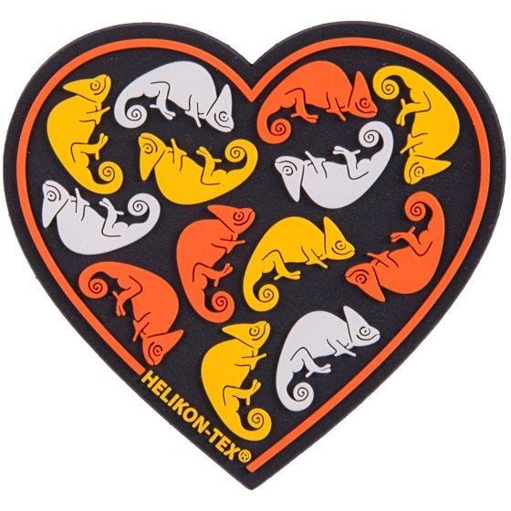 Emblema Helikon Heart - Preto