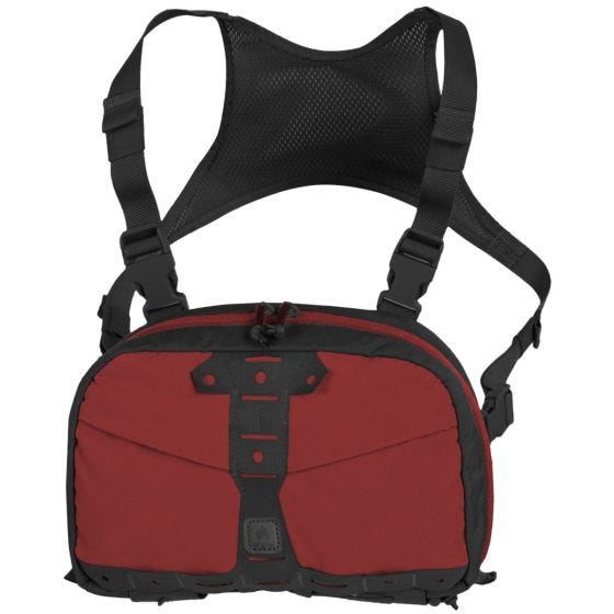 Conjunto de Peito Helikon Numbat - Crimson Sky/Preto