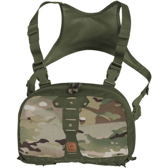 Conjunto de Peito Helikon Numbat - MultiCam/Adaptive Green