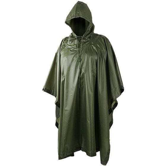 Poncho Impermeável Helikon Ripstop - Verde-Azeitona