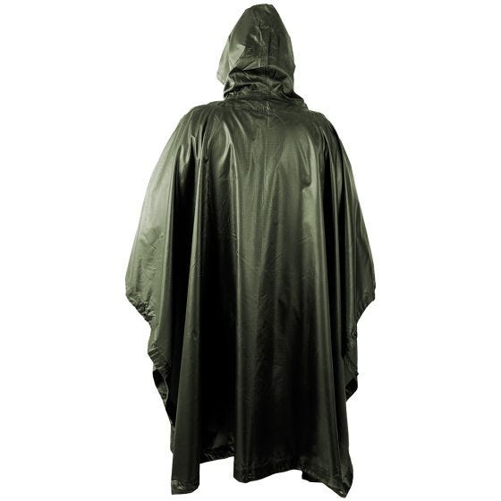 Poncho Impermeável Helikon Ripstop - Verde-Azeitona