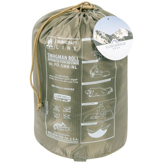 Poncho Helikon Swagman Roll Climashield Apex 67 g - Flecktarn