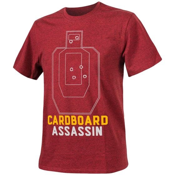 T-Shirt Helikon Cardboard Assassin - Melange Red