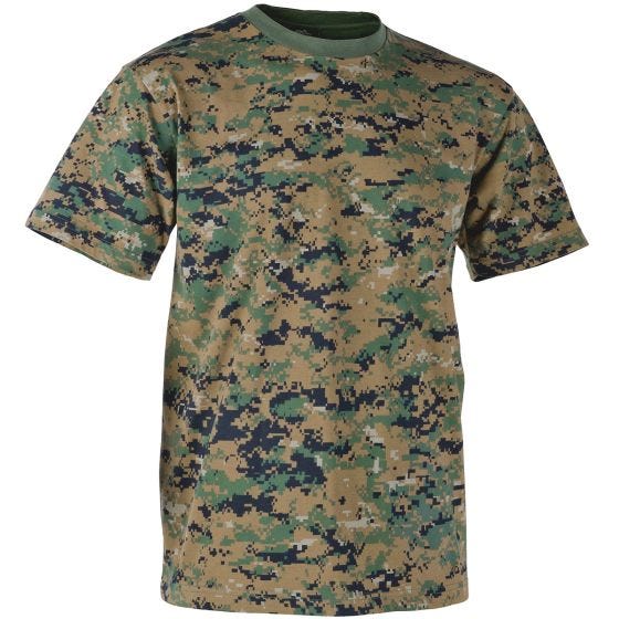 T-Shirt Helikon USMC - Digital Woodland
