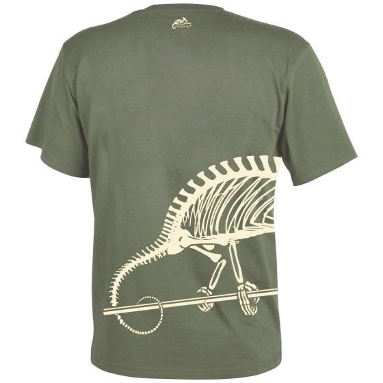 T-Shirt Helikon Full Body Skeleton - Verde Azeitona