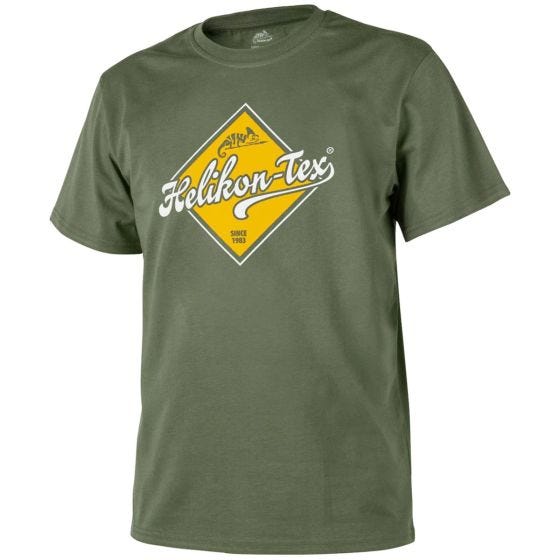 T-Shirt Helikon Road Sign - Verde Azeitona