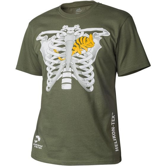T-Shirt Helikon Chameleon in Thorax - Verde Azeitona