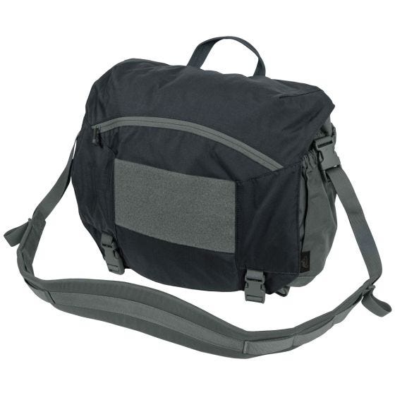 Sacola de Correio Grande Helikon Urban - Preto/Shadow Grey