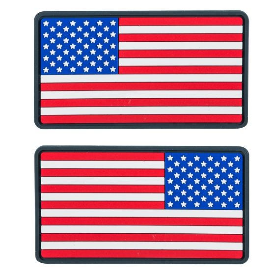 Emblema Helikon Large USA Flag PVC (Pacote de 2) - True Colours