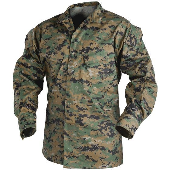 Camisa Helikon USMC Sarja Polialgodão - Digital Woodland
