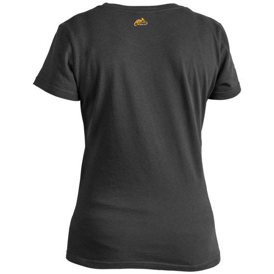 T-Shirt Helikon Chameleon Heart Mulher - Preto