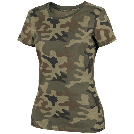 T-Shirt Helikon Mulher - PL Woodland