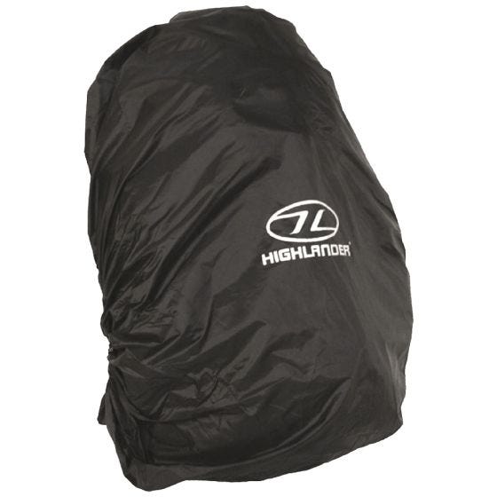 Capa Média para Mochila Highlander À Prova de Água - Preto