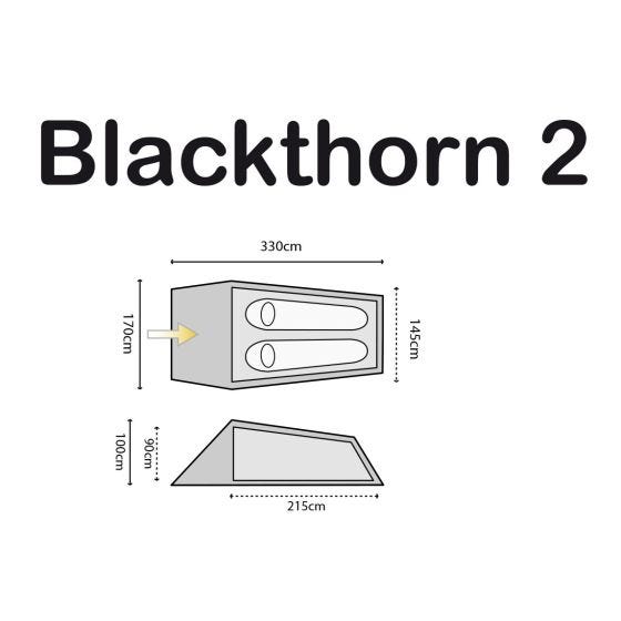 Tenda Highlander Blackthorn 2 - Hunter Green/Orange Trim