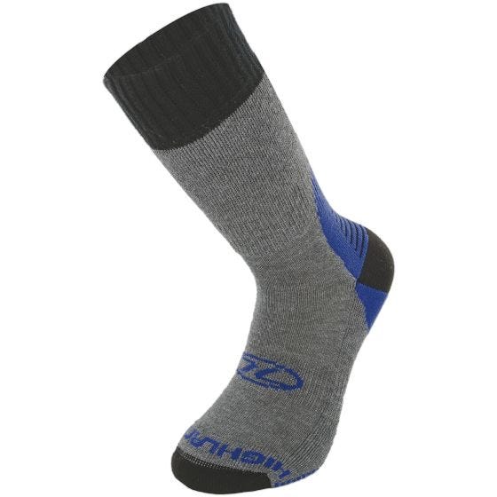 Meias de caminhada Highlander X-plorer Coolmax - Grey Blue