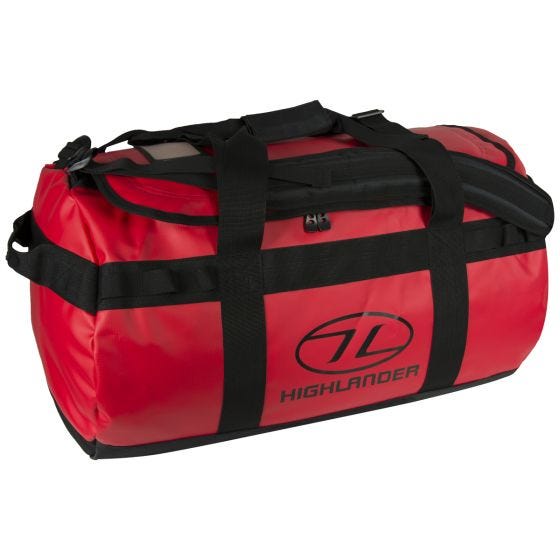 Saco Duffle Highlander Lomond 65 L Lona Encerada - Vermelho