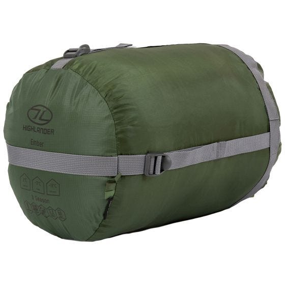 Saco-cama Múmia Highlander Phoenix Ember 250 - Verde Azeitona