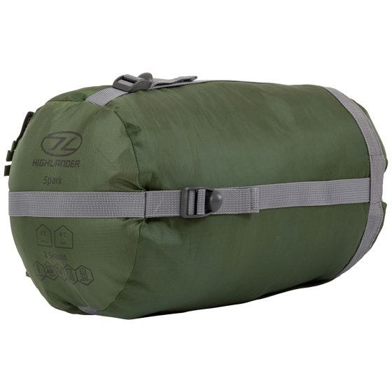 Saco-cama Múmia Highlander Phoenix Spark 150 - Verde Azeitona