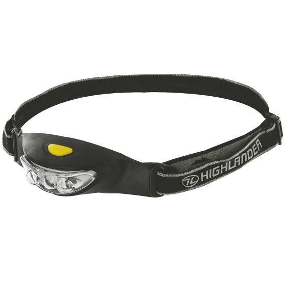 Lanterna Frontal Highlander Ray 3 LED - Preto