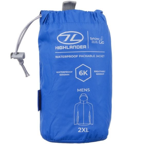 Casaco Compacto Highlander Stow & Go - Azul