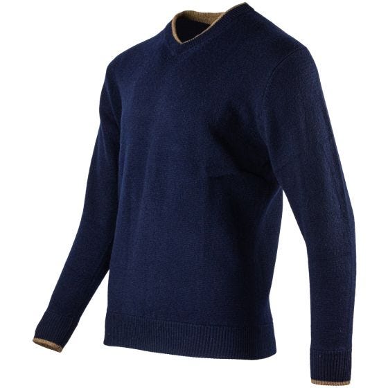 Pulôver com Gola em V Jack Pyke Ashcombe - Navy