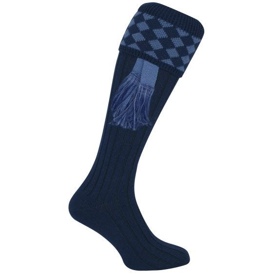 Meias de Tiro Jack Pyke Harlequin - Navy/Azul Claro