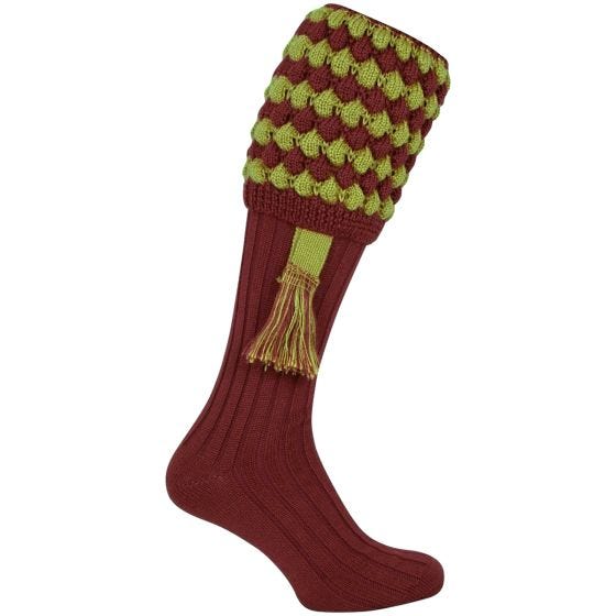 Meias de Tiro Jack Pyke Pebble - Vermelho Escuro