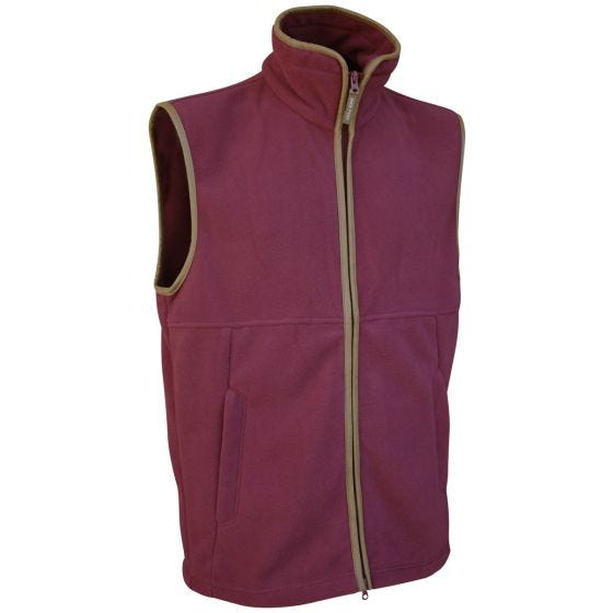Colete de Malha Polar Jack Pyke Countryman - Vermelho Escuro