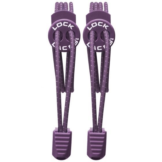 Atacadores Lock Laces Elastic No Tie - Lilás