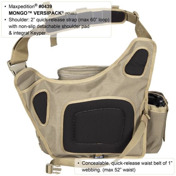 Maxpedition Mongo Versipack - Preto