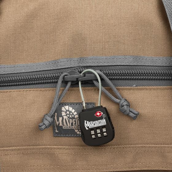 Cadeado de Bagagem Maxpedition Tático - Preto