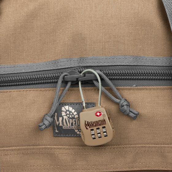 Cadeado de Bagagem Maxpedition Tático - Caqui
