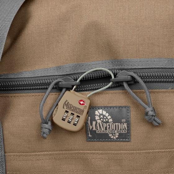 Cadeado de Bagagem Maxpedition Tático - Caqui
