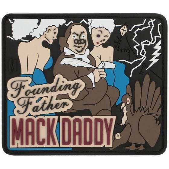 Emblema Morale Maxpedition Ben Franklin Mack - Cor Total