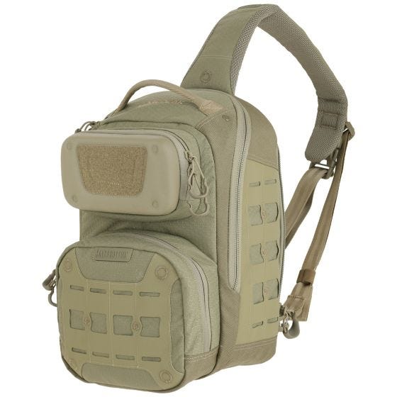 Mochila de Alça Única Ambidestra Maxpedition Edgepeak - Tan