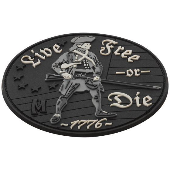 Emblema Morale Maxpedition Live Free or Die - SWAT