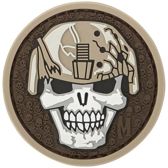 Emblema Morale Maxpedition Soldier Skull - Arid