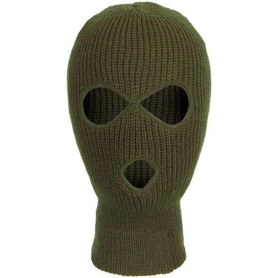 Balaclava com 3 Aberturas MFH Acrílico - Verde OD