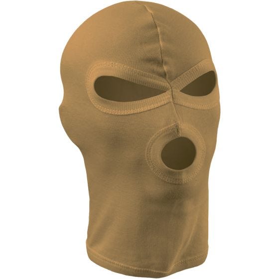 Balaclava com 3 Aberturas MFH Algodão Leve - Coyote Tan