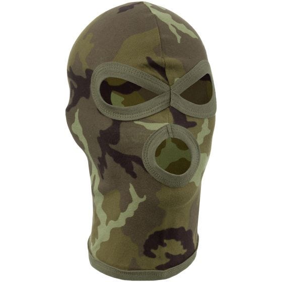Balaclava com 3 Aberturas MFH Algodão Leve - Czech Woodland