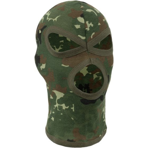 Balaclava com 3 Aberturas MFH Algodão Leve - Flecktarn