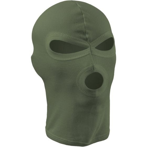 Balaclava com 3 Aberturas MFH Algodão Leve - Verde OD