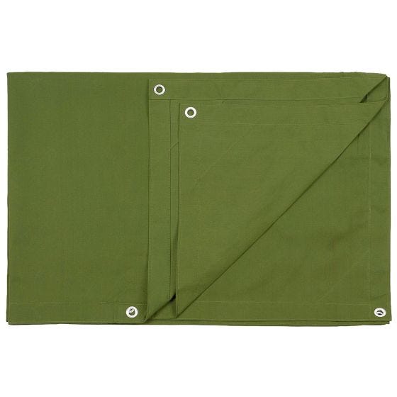 Lona MFH Canvas Metal Eyelets 305x365cm - Verde-Azeitona