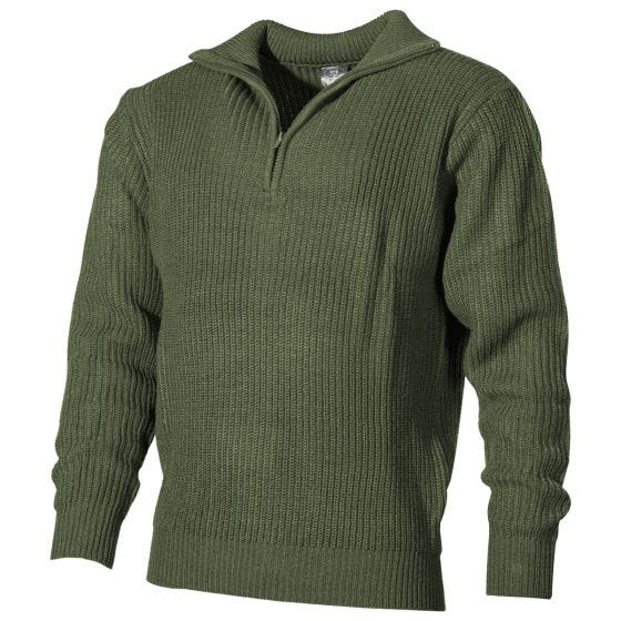 Sweater MFH Navy Acrílico - Verde OD